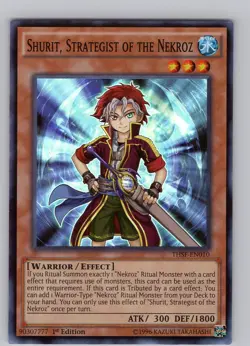 Yu-Gi-Oh Shurit, Strategist Of The Nekroz THSF-EN010 1st Edition Super Rare NM - Image 1