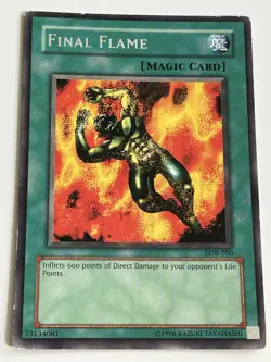 Final Flame - LOB-100 - YuGiOh! Legend of Blue Eyes White Dragon - Rare - HP - Image 1
