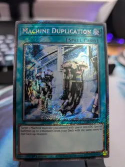 YuGiOh! Machine Duplication RA03-EN145 Platinum Rare 1st Ed - Image 1