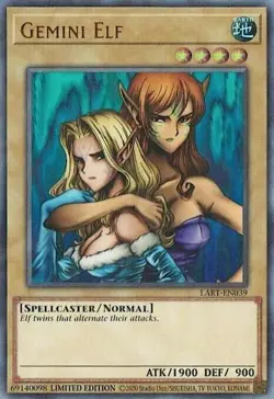Yu-Gi-Oh! Gemini Elf LART-EN039 Ultra Rare Lost Art - Image 1