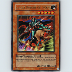 Yugioh Ghost Knight of Jackal AST-071 Unlimited Ultra Rare Holo - NM - Image 1
