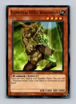 Elemental HERO Woodsman Common Structure Deck: HERO Strike SDHS-EN003 LP - Image 1