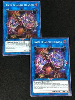YUGIOH TWIN TRIANGLE DRAGON OP08-EN006 SUPER X2 (NM) - Image 1