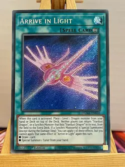 Arriving In The Light DAMA-EN050 Secret Rare English NM YUGIOH - Image 1