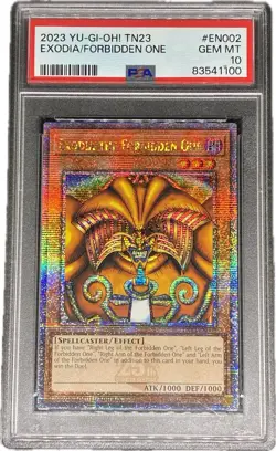 Yu-Gi-Oh! TCG PSA 10 Exodia The Forbidden One Quarter Century TN23-EN002 YUGIOH! - Image 1