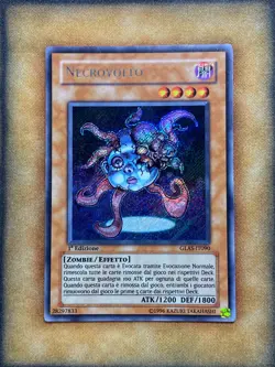 Yugioh Necroface GLAS-EN090 GLAS-IT090 Secret Rare 1st Ed ITALIAN LP - Image 1