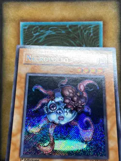 Yugioh Necroface GLAS-EN090 GLAS-IT090 Secret Rare 1st Ed ITALIAN LP - Image 3