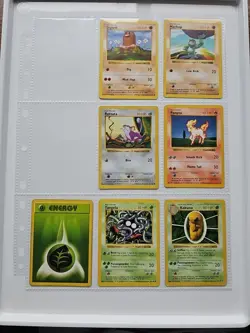 WOTC Pokemon Vintage Base Set Shadowless 7 Card Lot - Image 1