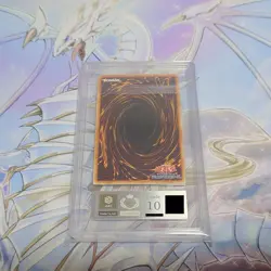 Blue-Eyes White Dragon Holographic Rare Ghost TRC1-JP000 ARS10 Yu-Gi-Oh! Card - Image 2