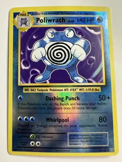 Poliwrath 25/108 - XY Evolutions - Reverse Holo Rare LP Pokemon Card, 2016 - Image 1