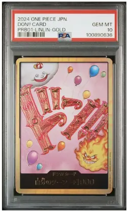 2024 ONE PIECE JAPANESE PRB01 CHARLOTTE LINLIN-GOLD DON!! CARD PSA 10 japanese - Image 1