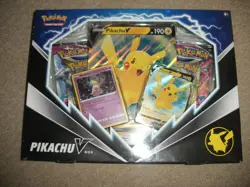 Pokemon TCG Pikachu V Box Trading Card Game Booster Packs - NEW - Image 1