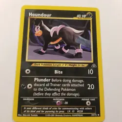 Houndour 39/75 Neo Discovery Regular Pokemon Tcg Card Wotc Dog Dark - Image 1