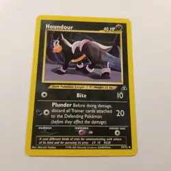 Houndour 39/75 Neo Discovery Regular Pokemon Tcg Card Wotc Dog Dark - Image 4