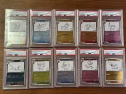 PSA 10 Yu Nagaba Eeveelution Pikachu Set Japanese Pokemon Card Orig. 1 Owner - Image 2