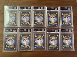 PSA 10 Yu Nagaba Eeveelution Pikachu Set Japanese Pokemon Card Orig. 1 Owner - Image 3