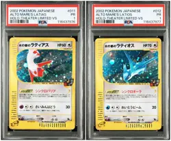 PSA 1 pokemon Card Altos Mare’s Latias 011 Latios 012 Japanese Sequential Set JP - Image 1