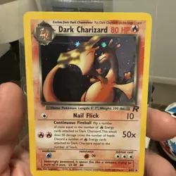 #6 Dark Charizard 4/82 Team Rocket 2000 Holo Rare WOTC Pokemon Card TCG - Image 2