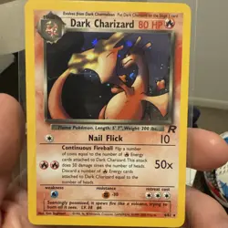 #6 Dark Charizard 4/82 Team Rocket 2000 Holo Rare WOTC Pokemon Card TCG - Image 3
