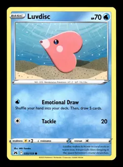 Pokemon TCG: Crown Zenith Trading Card - Luvdisc - 035/159 - Image 1