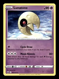 Pokemon TCG: Crown Zenith Trading Card - Lunatone - 062/159 - Image 1