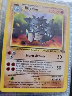 Pokemon Rhydon Jungle 45/64 1st Edition Regular Card, Mint Condition - Image 1