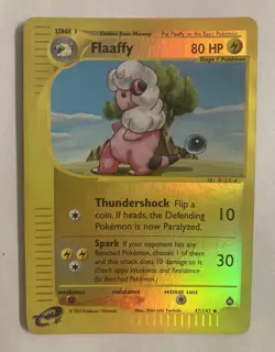Flaaffy 47/147 Reverse Holo Pokemon Card Aquapolis E-Reader - Image 1