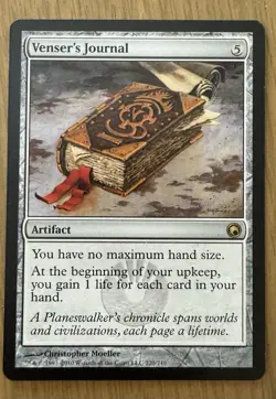 MTG Venser’s Journal Scars Of Mirrodin Regular NM - Image 1