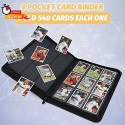 9 Pocket Card Binder, Premium Zip Trading Card Binder, 540 Double Sided Pocket P - Image 4