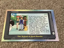 EP9 The School of Hard Knocks - TV Animation Edition - Pokemon Topps Card - Image 2