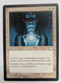 Magic Mtg Weatherlight Aura of Silence near mint - Image 1