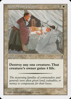 MTG - Misfortune's Gain - Portal Three Kingdoms - X1 - (NM) - - Image 1