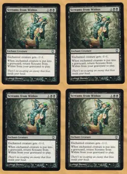 4x Screams From Within (Darksteel, Uncommon, English, 2004) MTG 4 - Image 1