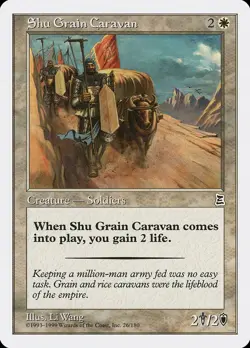 MTG - Shu Grain Caravan - Portal Three Kingdoms - X1 - (NM) - - Image 1
