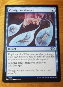 MTG 1x Consign to Memory, NM, Modern Horizons 3, Replicate Counter Triggered - Image 1
