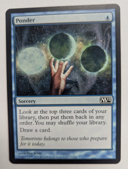 Magic Mtg Core Set 2012 Ponder near mint - Image 1