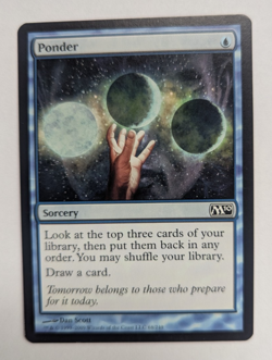 Magic Mtg Core Set 2010 Ponder near mint - Image 1
