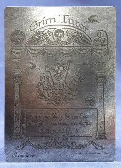 Grim Tutor (FOIL Silver Laminate) MTG Secret Lair Drop X MSCHF SLD - NM - Image 1