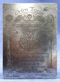 Grim Tutor (FOIL Silver Laminate) MTG Secret Lair Drop X MSCHF SLD - NM - Image 2