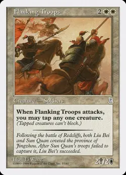 MTG - Flanking Troops - Portal Three Kingdoms - X1 - (LP) - - Image 1