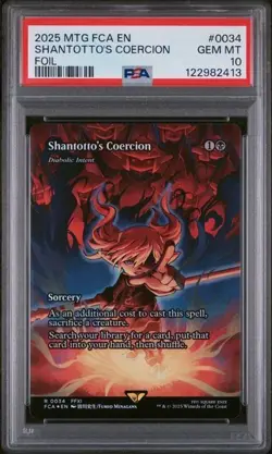 2025 MTG Final Fantasy Shantotto's Coercion Foil #34 PSA 10 - Image 1