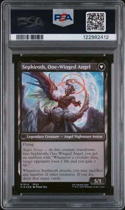 2025 MTG Final Fantasy Sephiroth, Fabled Soldier Foil #115 PSA 10 POP 1 - Image 2