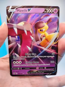 Mawile V 070/195 Holo Ultra Rare Silver Tempest Pokemon TCG NM Fresh Pull - Image 5