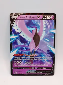 Galarian Articuno V 058/198 Holo Ultra Rare Chilling Reign Pokemon NM Fresh Pull - Image 1