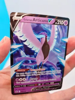 Galarian Articuno V 058/198 Holo Ultra Rare Chilling Reign Pokemon NM Fresh Pull - Image 5