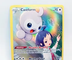 Castform TG11/TG30 Trainer Gallery Full Art Lost Origin Pokemon NM Fresh Pull - Image 2