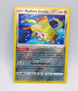 Radiant Jirachi 120/195 Holo Rare Silver Tempest SWSH12 Pokemon NM Fresh Pull - Image 1