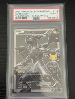 2021 Pokemon Celebrations FA/Zekrom #114 PSA GEM MT 10 - Image 1