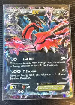 Yveltal EX XY08 Pokemon Card TCG XY Promo Holo Ultra Rare - Image 2