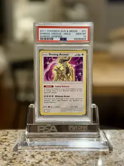 2017 POKEMON SUN & MOON SHINING LEGENDS - SHINING ARCEUS #57 HOLO (PSA 10) - Image 1